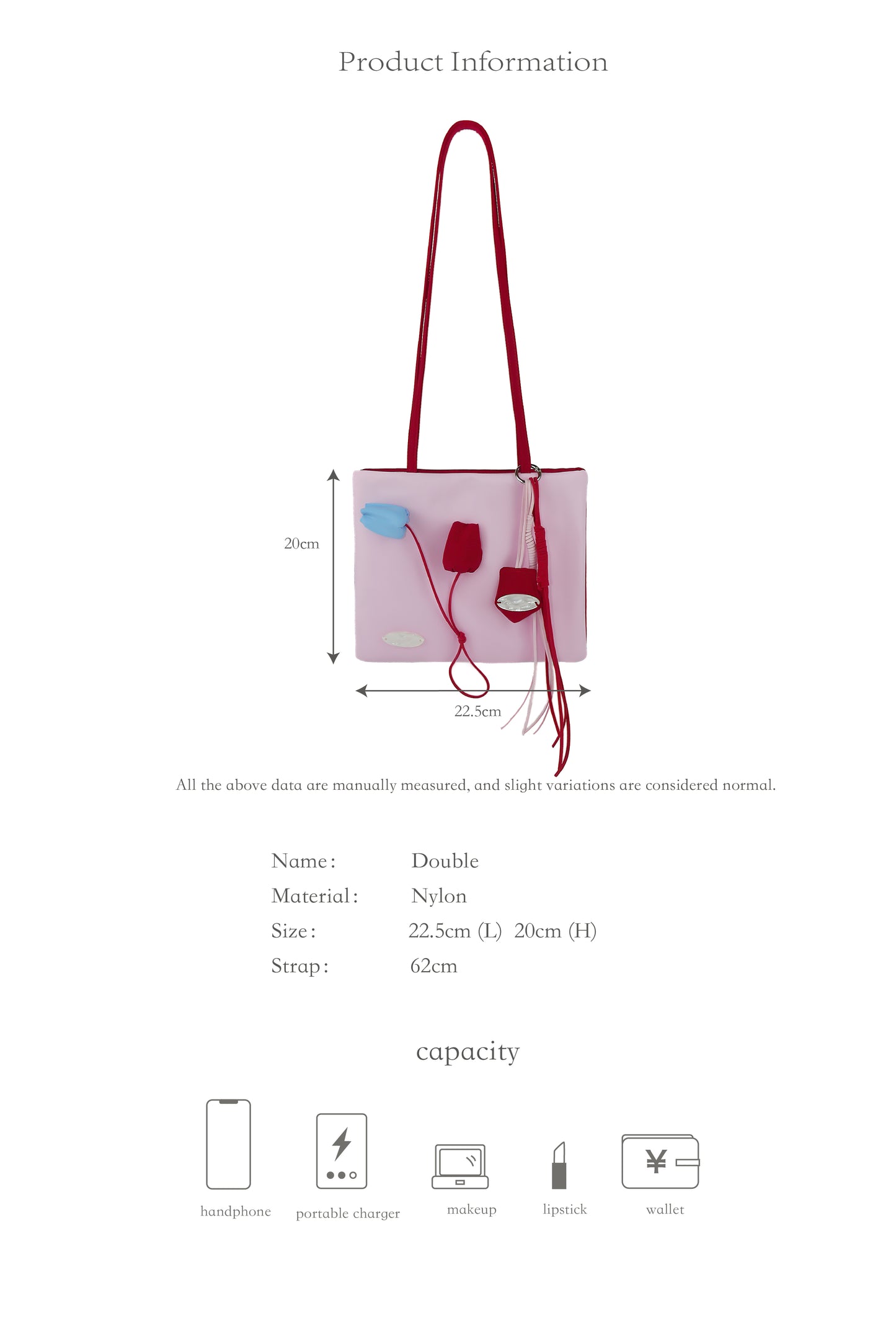 Color-Block Green Tulip Nylon tote bag