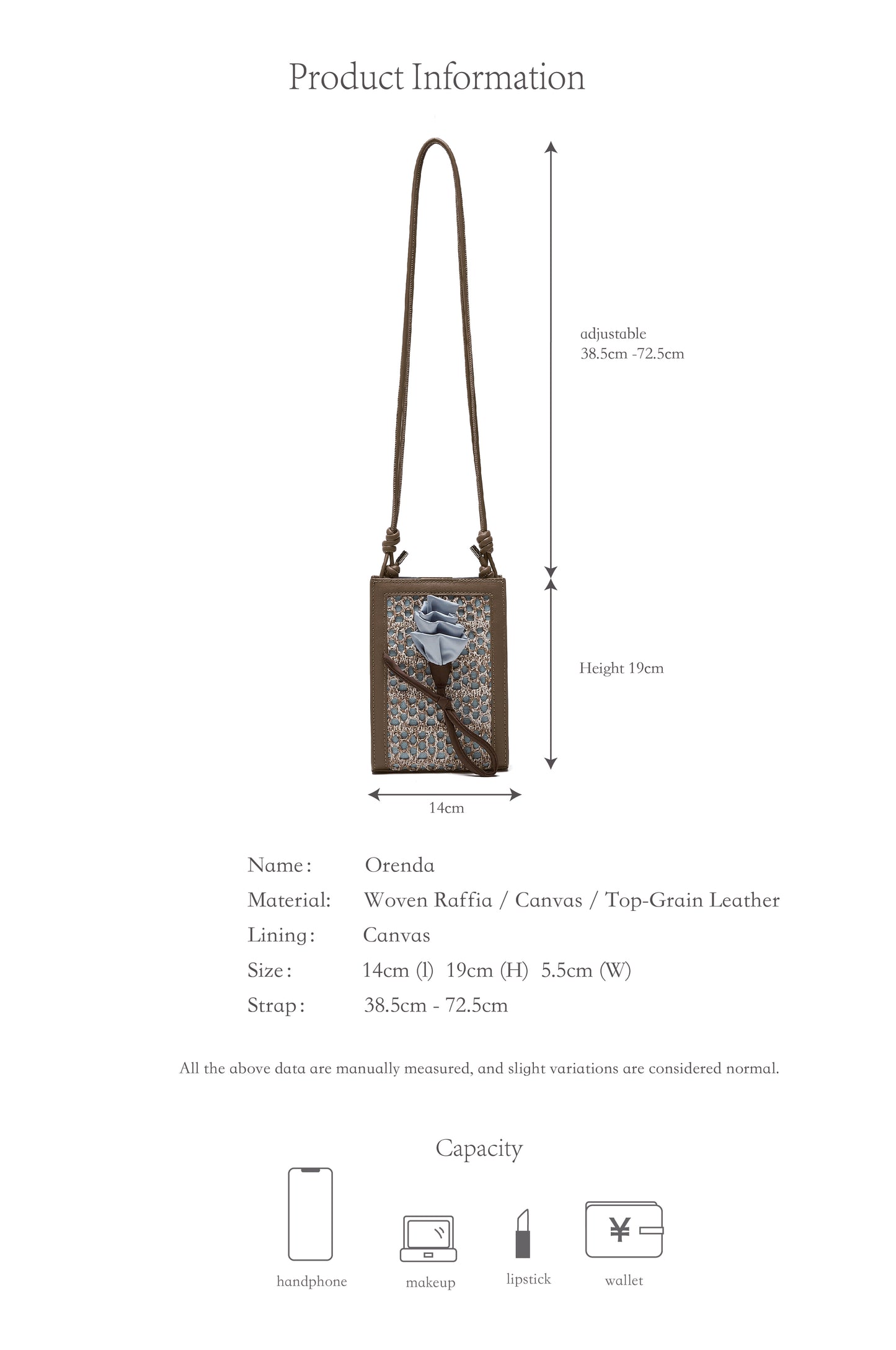 Orenda Black Woven Raffia bag