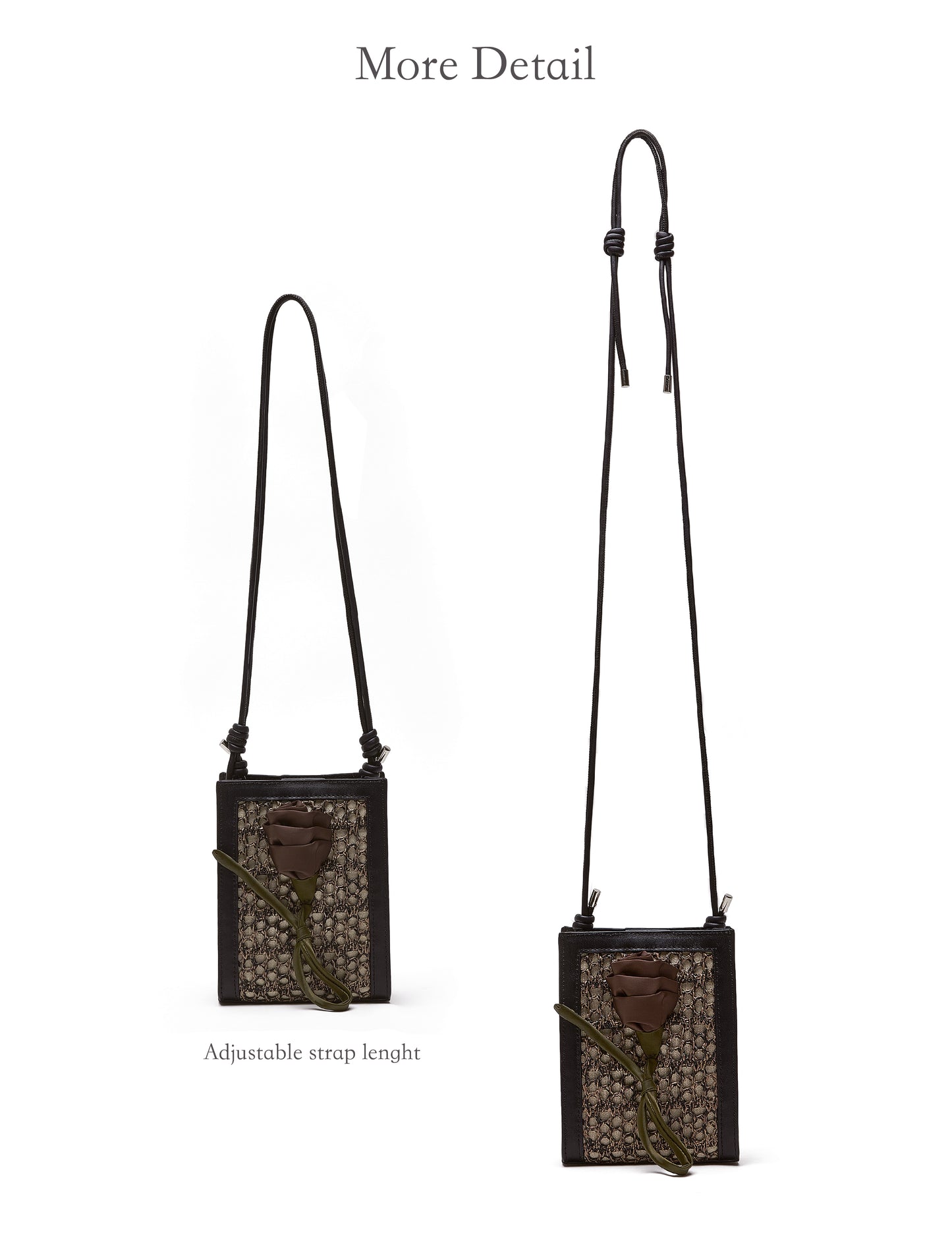 Orenda Black Woven Raffia bag
