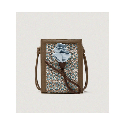 Sac en raphia tissé Orenda Khaki