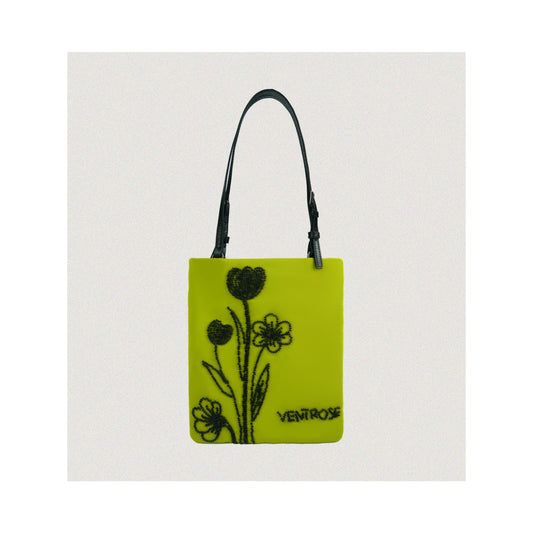 Sac cabas perlé vert Juliet