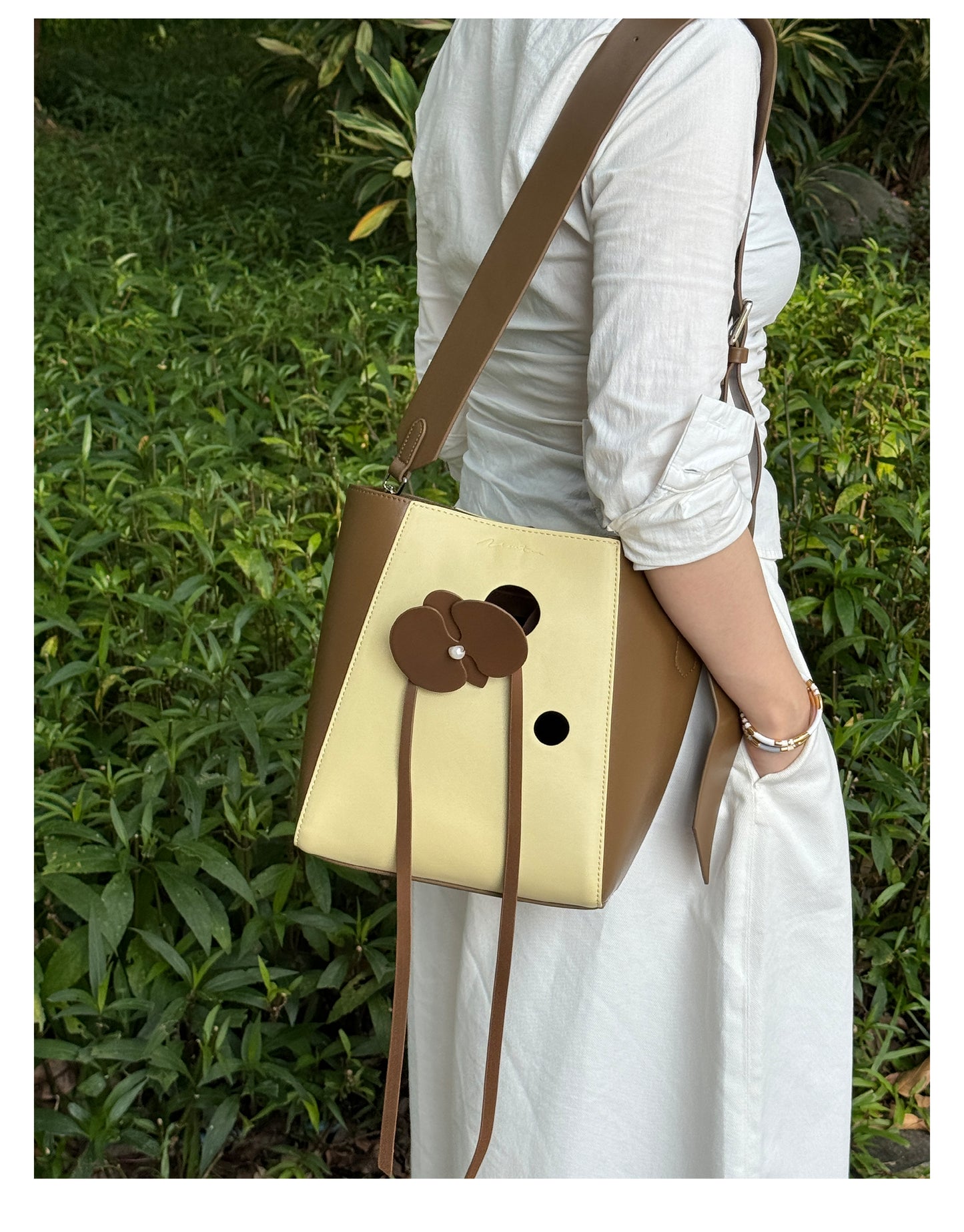 Sac fourre-tout Orchidée Citron