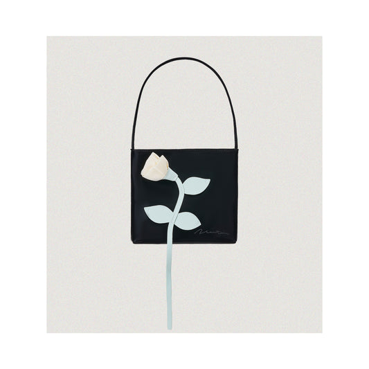 The One Rose Bag in black